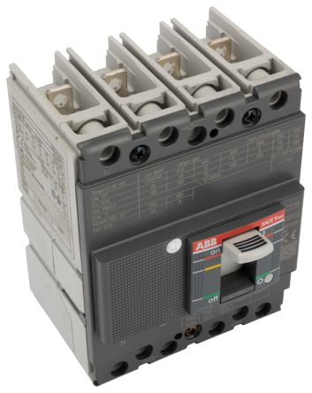 ABB, SACE Tmax XT MCCB Molded Case Circuit Breaker 4P 160A, Fixed Mount
