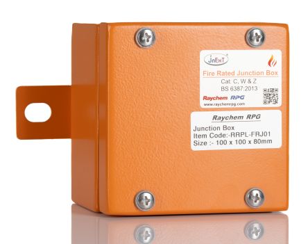 RS PRO Stahl Installationsdose Orange IP65, BxTxH 100mm X 100mm X 80mm