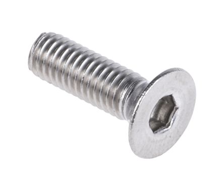 Rs Pro M3 X 10mm Hex Socket Countersunk Screw Plain Stainless Steel