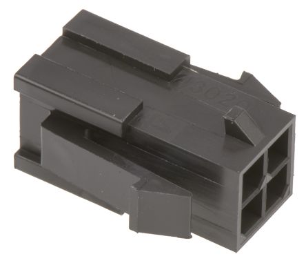 Molex Micro-Fit 3.0 Steckverbindergehäuse Stecker 3mm, 4-polig / 2-reihig Gerade, Tafelmontage Für Crimp-Anschlussklemme