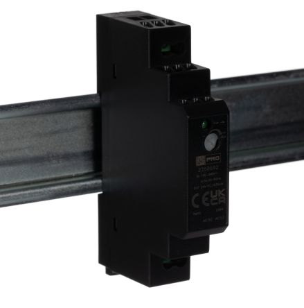 RS PRO DIN-Schienen Netzteil DIN-Schienen Netzteil 15.2W, 85 → 264 V Ac, 120 → 370 V Dc, 24V / 0.63A