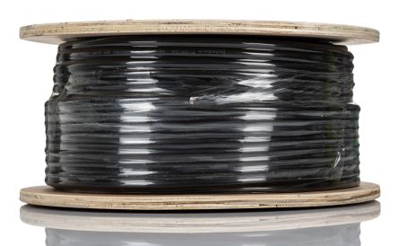 RS PRO Câble Multiconducteur, 4 X 0,5 Mm², 20 AWG, Gaine PVC Noir, 100m