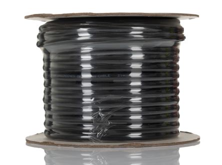 RS PRO Câble Multiconducteur, 6 X 0,5 Mm², Gaine PVC Noir, 25m