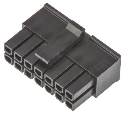 Molex Micro-Fit 3.0 Steckverbindergehäuse Buchse 3mm, 14-polig / 2-reihig Gerade, Kabelmontage Für Buchse Micro-Fit 3.0