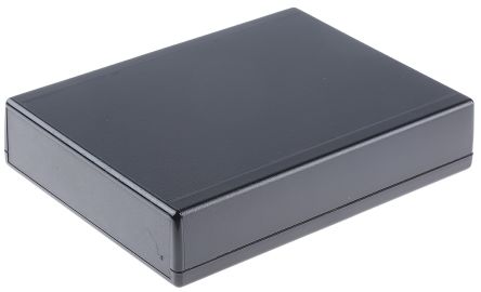 RS PRO Black ABS Enclosure, Black Lid, 184.15 X 139.69 X 38.1mm
