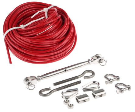 RS PRO Kit De Cables Para Uso Con Todos Los Interruptores Accionados Por Cable Collar 15m