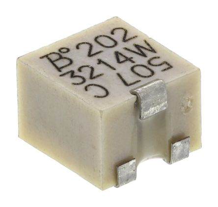 Bourns 3214 5-Gang SMD Trimmer-Potentiometer, Einstellung Von Oben, 2kΩ, ±10%, 0.25W, J-Schraubkloben, L. 4.8mm