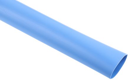RS PRO Wärmeschrumpfschlauch, Polyolefin Kleberbeschichtet Blau, Ø 19mm Schrumpfrate 3:1, Länge 1.2m