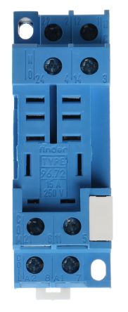 Finder 96 Relay Socket For Use With 56.32, DIN Rail, 250V Ac