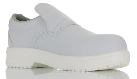 RS PRO Unisex White Composite Toe Capped Safety Shoes, UK 2, EU 35