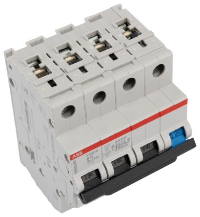 ABB RCBO, 32A Current Rating, 4P Poles, 30mA Trip Sensitivity, Type B, SMISSLINE TP Range