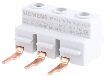 Siemens 3RV1 系列 接线端子, 接线端子, 使用于3RV 系列