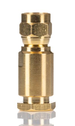 RS PRO Stecker Koaxialsteckverbinder SMC-Steckverbinder, Kabelmontage, Klemm-Anschluss, Für RG174 A/U-Kabel, 50Ω, Gerade