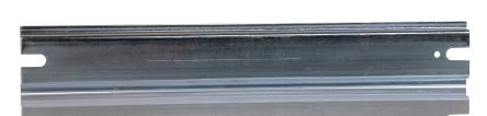 RS PRO Stahl DIN-Hutschiene Hutprofil Ungelocht B. 35mm, L. 255mm