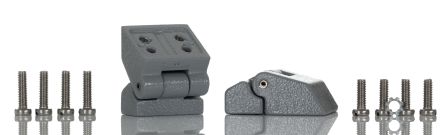 RS PRO Aluminium Concealed Hinge, Screw Fixing 30mm X 41mm X 17mm