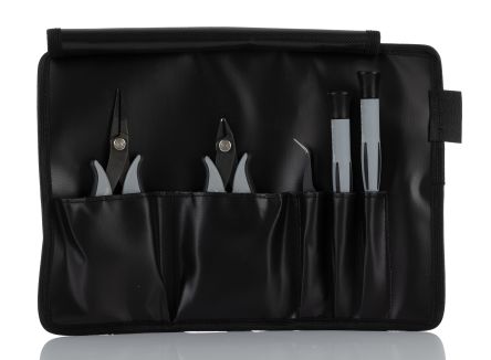 RS PRO 5 Piece ESD Tool Kit With Wallet