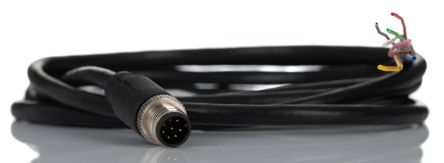 RS PRO Cable De Conexión, Con. A M12 Macho, Con. B Sin Terminación, Cod.: A, Long. 2m, 30 V, 2 A, IP67