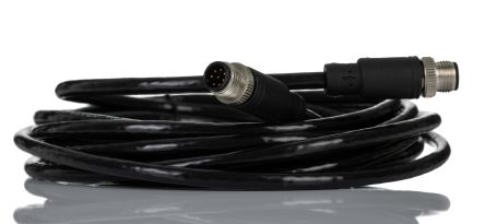 RS PRO Câble D'actionneur 8 Conducteurs, M12 Mâle Vers M12 Mâle, 5m