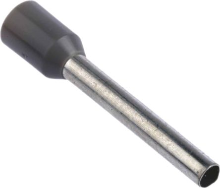 RS PRO Aderendhülsen Bis 2.5mm², Stift ø 2.6mm, Grau, Nylon, 18mm, 24mm, Isoliert, 14AWG Max.