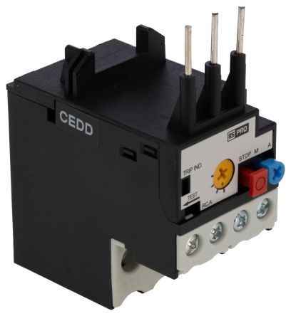 RS PRO Thermal Overload Relay 1NC/1NO, 12 A F.L.C, 12 A Contact Rating, 5.4 W, 4000 V ac, RSPROOL12