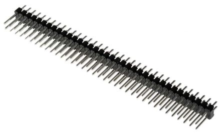 RS PRO Stiftleiste Gerade, 72-polig / 2-reihig, Raster 2.54mm, Lötanschluss-Anschluss, 4.0A, Nicht Ummantelt