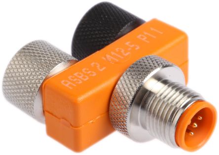 Belden ASBS 2 Rundsteckverbinder Adapter, M12, 5-polig, Buchse, M12, 1 Ports, 4A, 5-polig / Stecker, IP 67