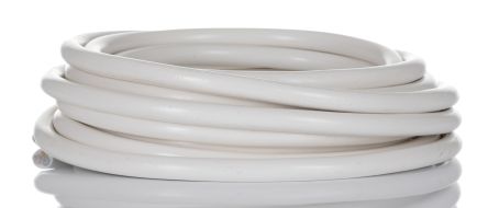 RS PRO Netzkabel, 3-adrig Typ Netzleitung Weiß X 3 X 1,5 Mm2 16 A, 5m, 300/500 V, PVC
