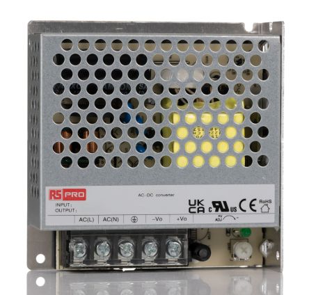 RS PRO AC/DC-Netzteil, AUS 24V Dc / 2.2A 50W, EIN 120 → 430V Dc Geschlossen, Gehäusemontage