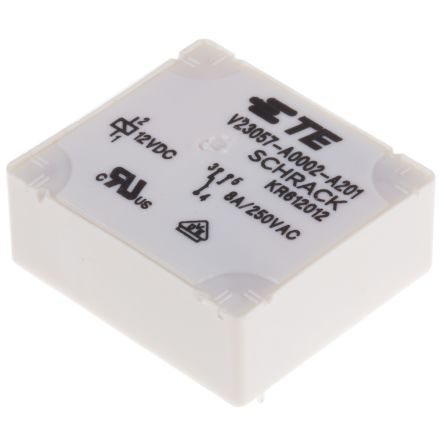 TE Connectivity Card E Monostabiles Relais, Printrelais 1-poliger Wechsler 8A 12V Dc Spule / 440mW