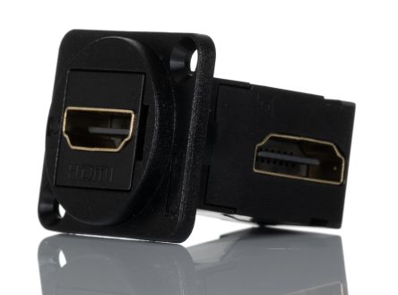 RS PRO HDMI Durchgangsbuchse Buchse 19-polig 35 X 26 X 31 Mm Gewinkelt