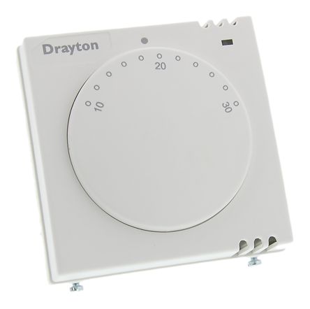 Drayton Thermostats, 1A, 230 V ac, +10 → +30 °C