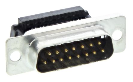 Provertha TMC-SK Sub-D Steckverbinder Stecker Abgewinkelt, 15-polig / Raster 1.27mm, Kabelmontage IDC