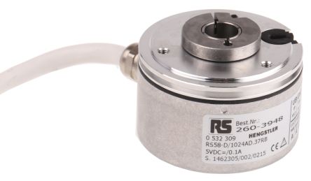 Hengstler 增量编码器, 1024ppr, 6000rpm, RS422输出信号, 空心轴