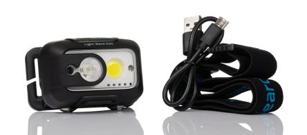 Nightsearcher NSHTLIGHTWAVE520 Punkt- Und Flutstrahl Stirnlampe 520 Lm / 140 M, Li-Ion Akku