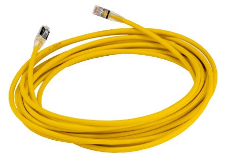 HellermannTyton Connectivity, 7m Cat6a, Yellow RJ45 to RJ45, S/FTP, Terminated