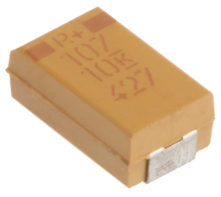 KEMET T495 Kondensator, MnO2, 100μF, 10V Dc SMD, ±10%, Gehäuse D, +125°C