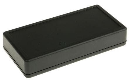 Hammond Caja Portátil De ABS Pirroretardante Negro, 130 X 65 X 25mm,, Con Compartimento Batería, Muesca De Teclado,