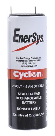 Enersys Cyclon Abgedichteter Bleiakku, 2V / 4.5Ah, Stift-Anschluss, 102.9 X 34.3mm