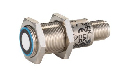 SICK Ultrasonic Threaded Barrel Distance Sensor, M18, 250 mm Detection 4-20 mA, 10 → 30 V dc