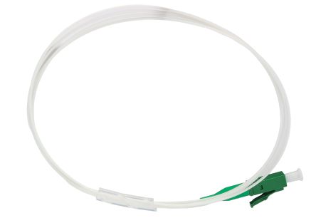 HellermannTyton Connectivity LC to SC Tight Buffer OS2 Single Mode OS2 Fibre Optic Cable, 900μm, White, 1m