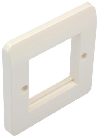 HellermannTyton Connectivity HTC Series, Cat6, Cat6a Single Gang 86 x 86 Faceplate