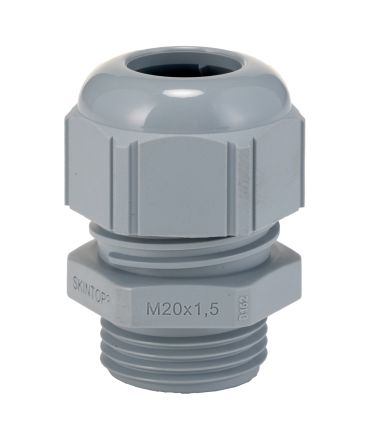 Lapp SKINTOP Series Grey Polyamide Cable Gland, M20 Thread, 25mm min., 27.6mm max., IP69