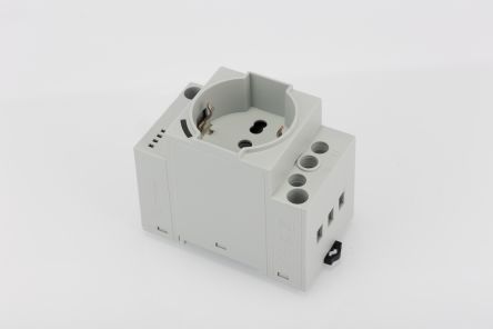 Finder Grey Power Socket, 16A