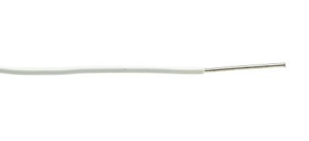 Alpha Wire Hook-up Wire PVC Series White 0.75 mm² Hook Up Wire, 18 AWG, 304.8m, PVC Insulation, 1565 WH001