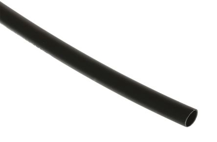 TE Connectivity Tubo Termorretráctil De Poliolefina Negro, Contracción 2:1, Ø 3mm, Long. 1.2m