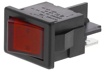 ON-OFF 2 x DPST ~ Double Pole Single Throw 4-Pin 10amp RED LED Rocker Switches