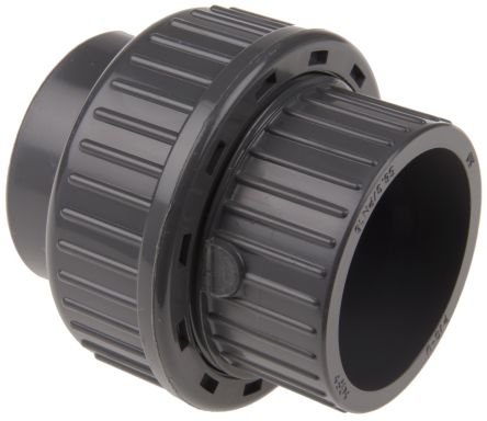 pvc union straight fischer georg pipe 50mm fitting representative range