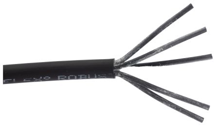 Lapp OLFLEX ROBUST 210 Control Cable, 5 Cores, 0.75 mm², Unscreened, 50m, Black Thermoplastic Elastomers TPE Sheath, 18