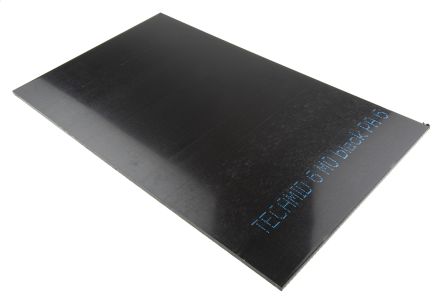 RS PRO PA Kunststoffplatte, Schwarz, 6mm X 300mm X 500mm / 1.14g/cm³ Bis +100°C, Voll