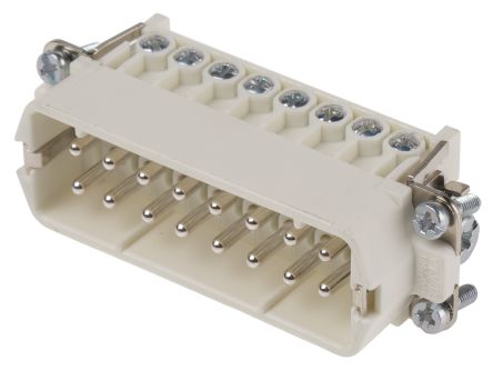 Epic Contact H-A Industrie-Steckverbinder Kontakteinsatz, 32-polig 10A Stecker Schrauben